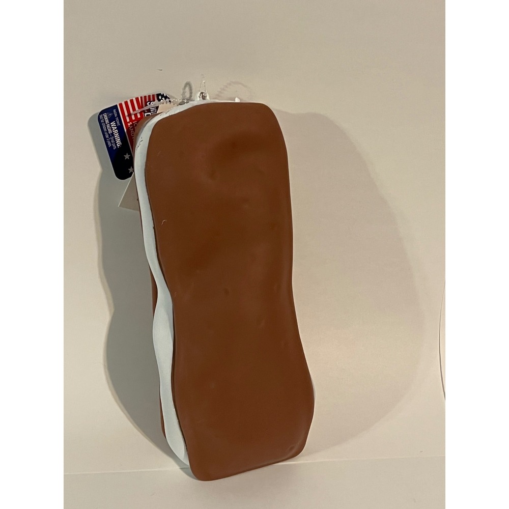 Sunny Days Squishy Ice Cream Sandwich Jumbo Slow Rise Stress Toy Brown White